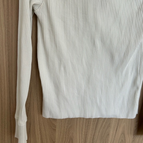 AERIE American Eagle FIRESIDE LONG SLEEVE HENLEY T-SHIRT large white - Picture 7 of 9